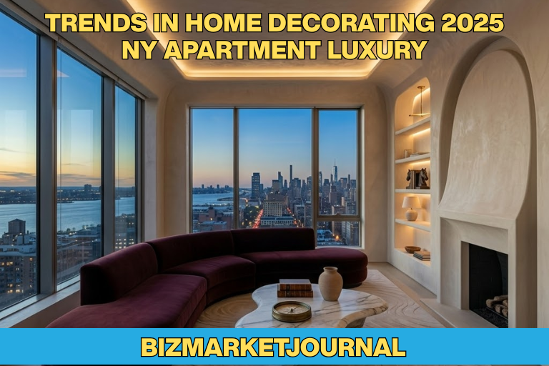 trends in home decorating 2025 ny apartment luxury